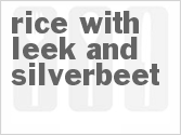 recipe for rice with leek and silverbeet