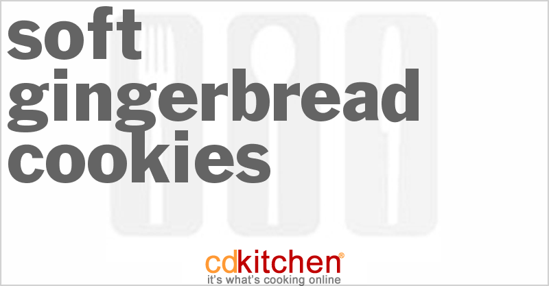 Soft Gingerbread Cookies - CDKitchen.com