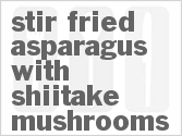 recipe for stir fried asparagus with shiitake mushrooms