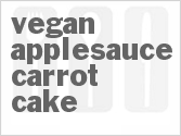 recipe for vegan apple sauce carrot cake