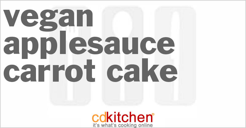 Vegan Applesauce Carrot Cake - CDKitchen.com