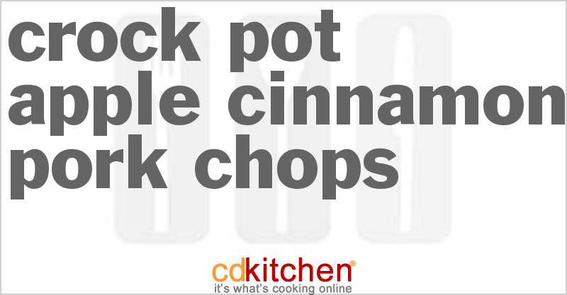Apple-Cinnamon Pork Chops - CDKitchen.com