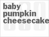 recipe for baby pumpkin cheesecakes