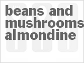 recipe for slow cooker beans and mushrooms almondine