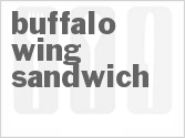 recipe for buffalo wing sandwich