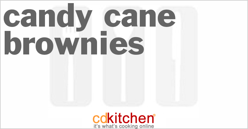 Candy Cane Brownies - CDKitchen.com