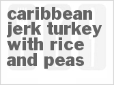 recipe for caribbean jerk turkey with rice and peas