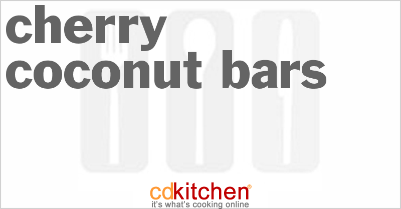 Cherry-Coconut Bars - CDKitchen.com