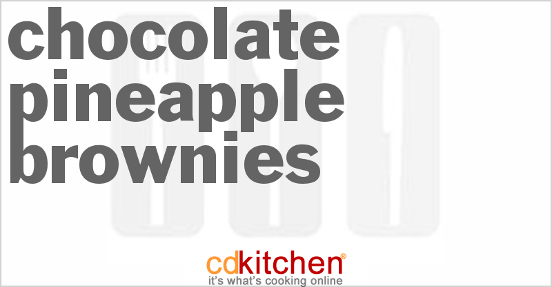 Chocolate-Pineapple Brownies - CDKitchen.com