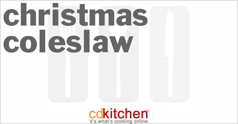 Christmas Coleslaw - CDKitchen.com
