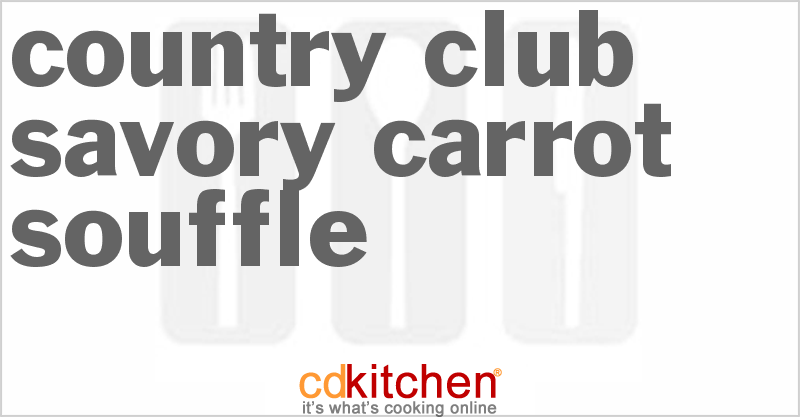 Country Club Savory Carrot Souffle - CDKitchen.com