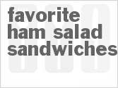 recipe for favorite ham salad sandwiches