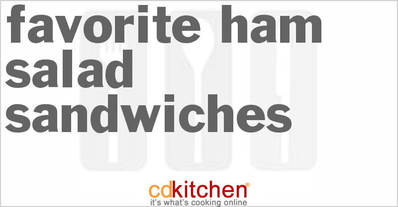 Favorite Ham Salad Sandwiches - CDKitchen.com