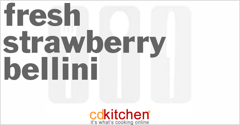 Fresh Strawberry Bellini - CDKitchen.com