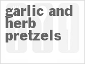 recipe for garlic and herb pretzels