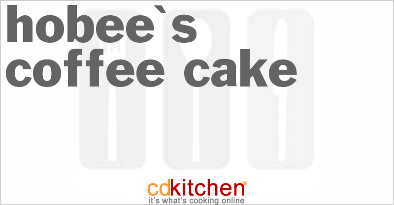Hobee's Coffee Cake - CDKitchen.com