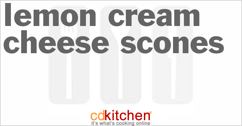 Lemon-Cream Cheese Scones - CDKitchen.com