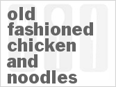 recipe for old-fashioned chicken and noodles