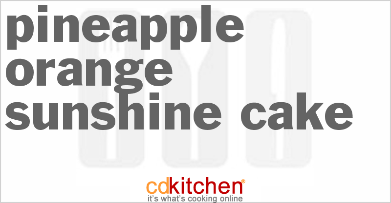 Pineapple Orange Sunshine Cake Recipe Cdkitchen Com