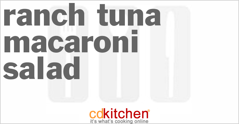 Ranch Tuna Macaroni Salad - CDKitchen.com