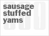 recipe for sausage-stuffed yams