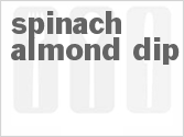 recipe for spinach almond dip