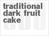 recipe for traditional dark fruit cake