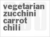 recipe for vegetarian zucchini carrot chili