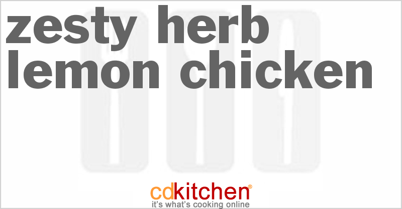 Zesty Herb Lemon Chicken - CDKitchen.com