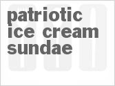 Patriotic Ice Cream Sundae