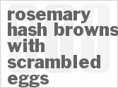 Rosemary Hash Browns With Scrambled Eggs