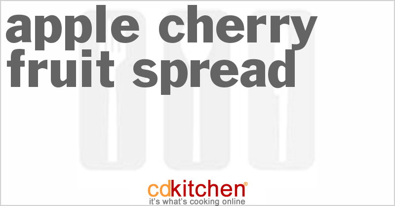 Apple Cherry Fruit Spread - CDKitchen.com