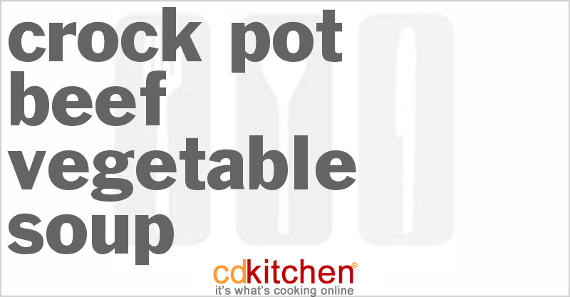 Beef Vegetable Soup - CDKitchen.com