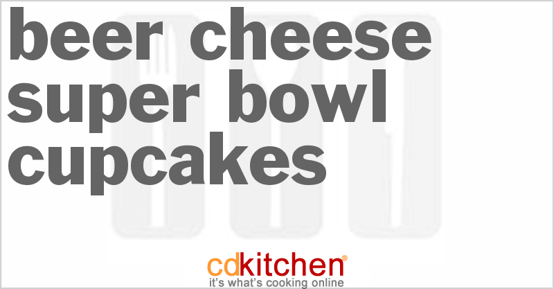Beer Cheese Super Bowl Cupcakes - CDKitchen.com