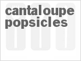 recipe for cantaloupe popsicles