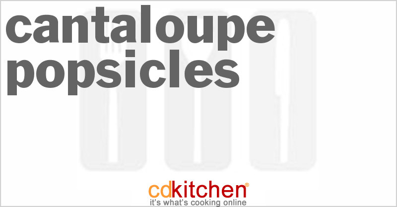 Cantaloupe Popsicles - CDKitchen.com