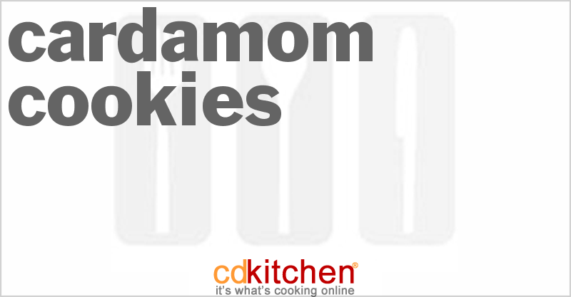 Cardamom Cookies - CDKitchen.com