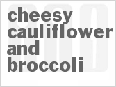 recipe for cheesy slow cooker cauliflower and broccoli