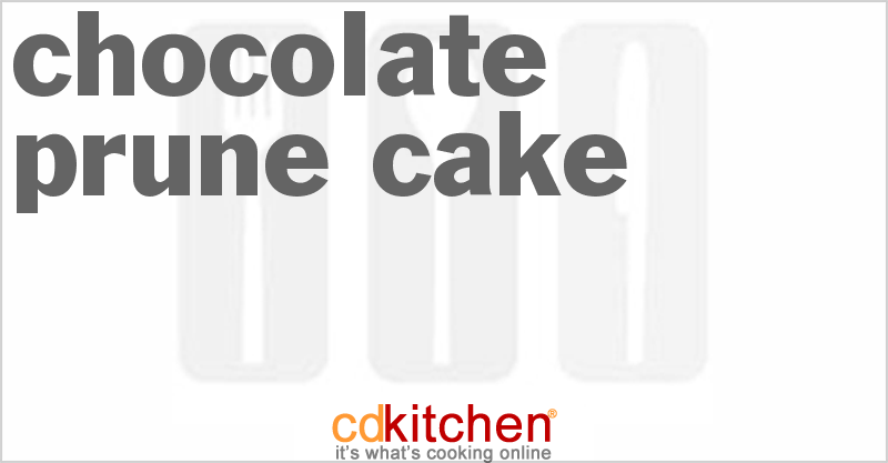 Chocolate Prune Cake - CDKitchen.com