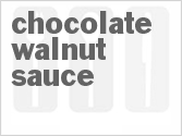 recipe for chocolate walnut sauce