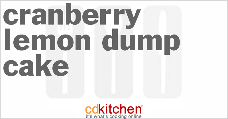 Cranberry Lemon Dump Cake - CDKitchen.com
