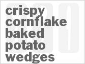 recipe for crispy cornflake baked potato wedges