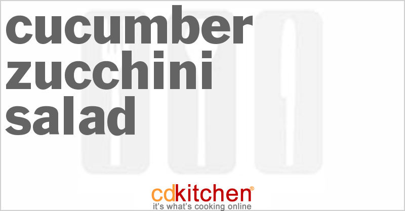 Cucumber Zucchini Salad - CDKitchen.com