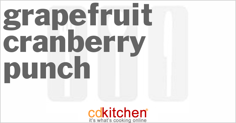 Grapefruit-Cranberry Punch - CDKitchen.com