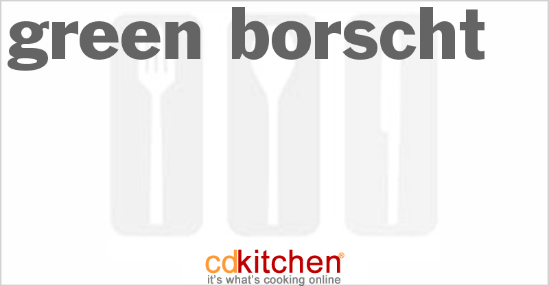 Green Borscht - CDKitchen.com