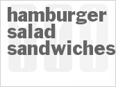 recipe for hamburger salad sandwiches