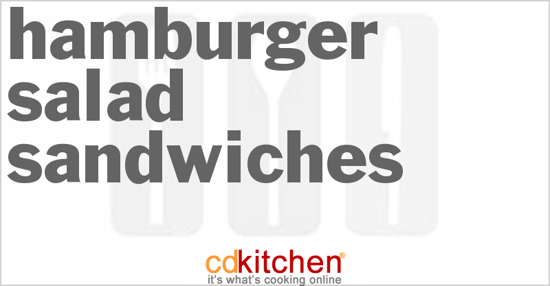 Hamburger Salad Sandwiches - CDKitchen.com