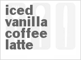 recipe for iced vanilla coffee latte
