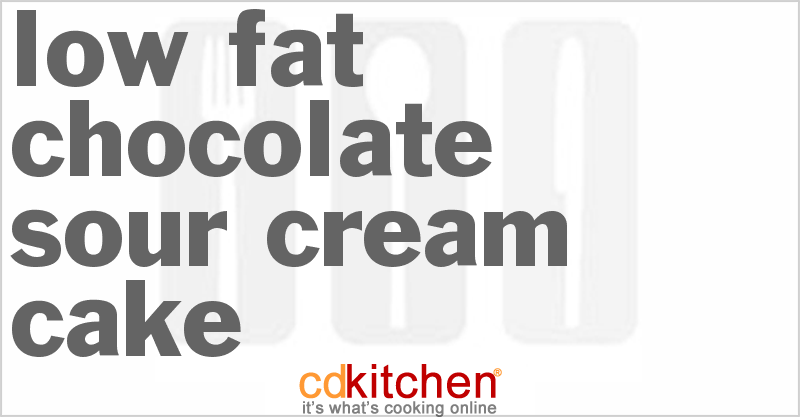 Low-Fat Chocolate Sour Cream Cake - CDKitchen.com