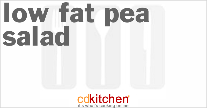 Low-Fat Pea Salad - CDKitchen.com